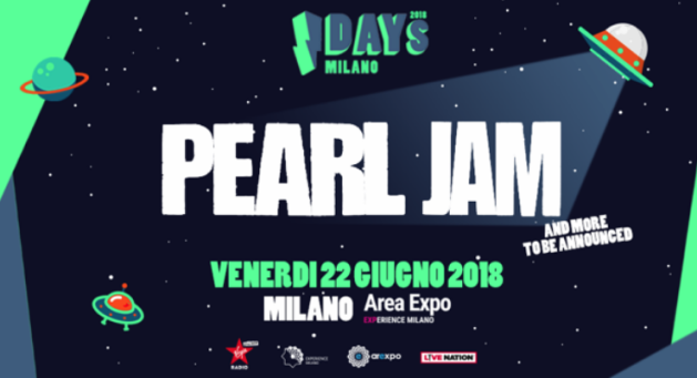 iDays 2018: il secondo nome ufficiale sono i Pearl Jam